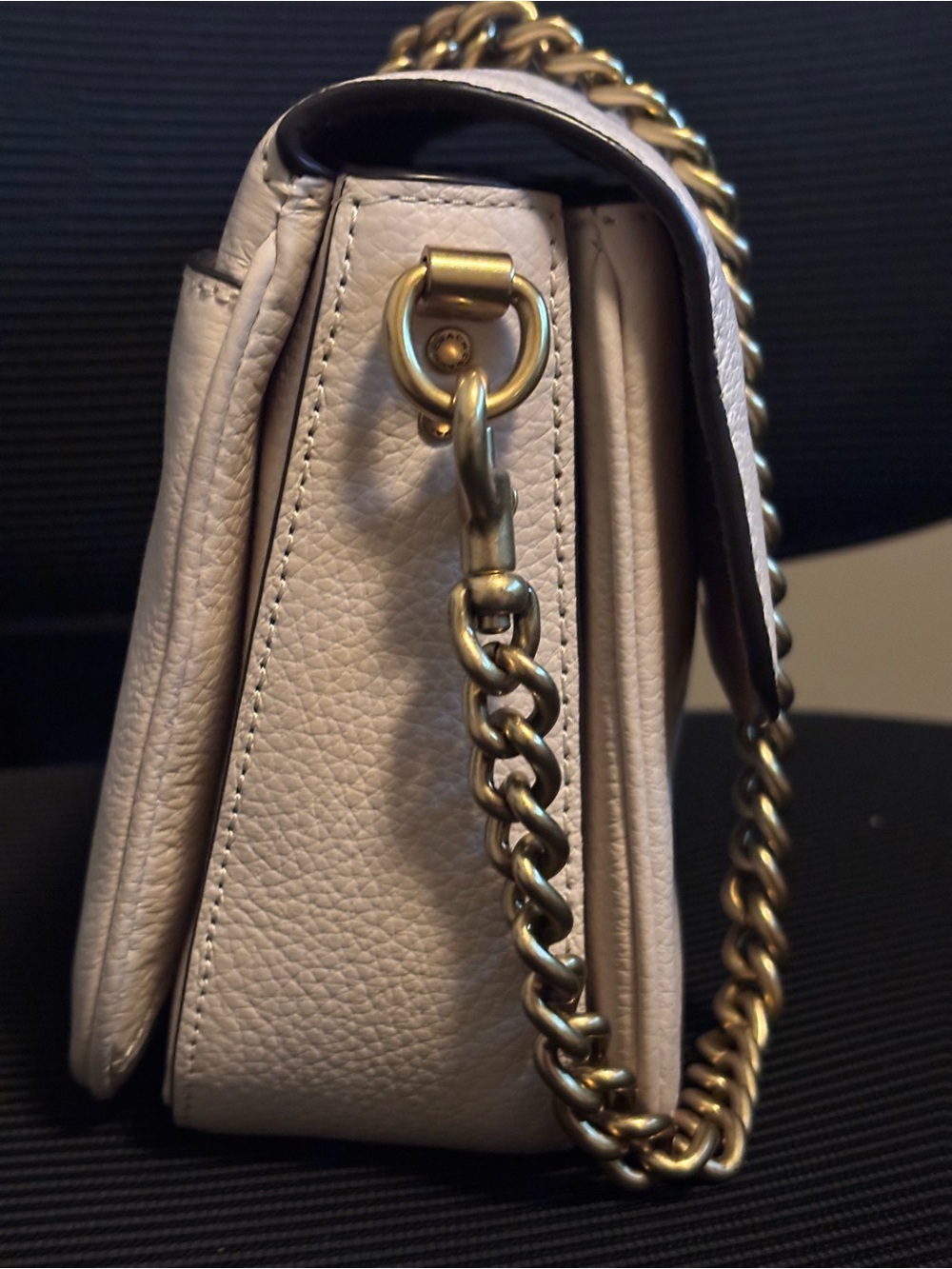 Coach Ivory Crossbody Bag with Gold Accents - Picture 9 of 15